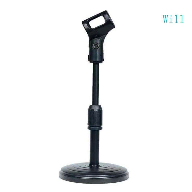 Will Tabletop Microphone Stand Flexible Adjustment Mic Holder for Content Creators