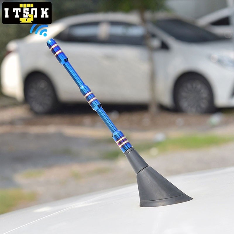 Versatile Have 【ITSOK】New 13cm 15cm Stainless Steel Universal Roof Sports Racing Gold Black Colorful Burnt Blue R... - Image 2