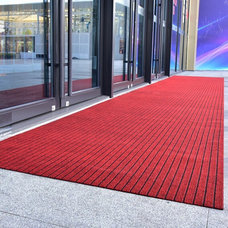 Essential Durable Ship 24HCustomize Commercial Stripe Floor Mat Large Anti Slip Absorbent Entrance Doormat Outdoor Ai...