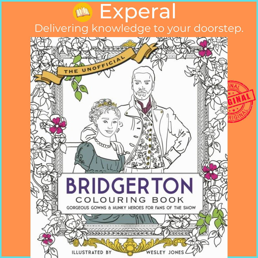 [English - 100% Original] - Unofficial Bridgerton Colouring Book - Gorgeous Gown by Wesley Jones (UK edition, paperback)