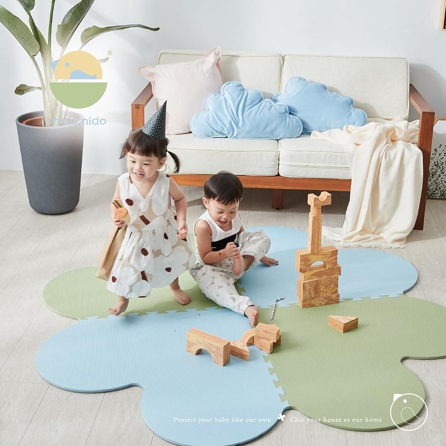 nido.nido Leaf Waltz/Love Floor Mat eslite