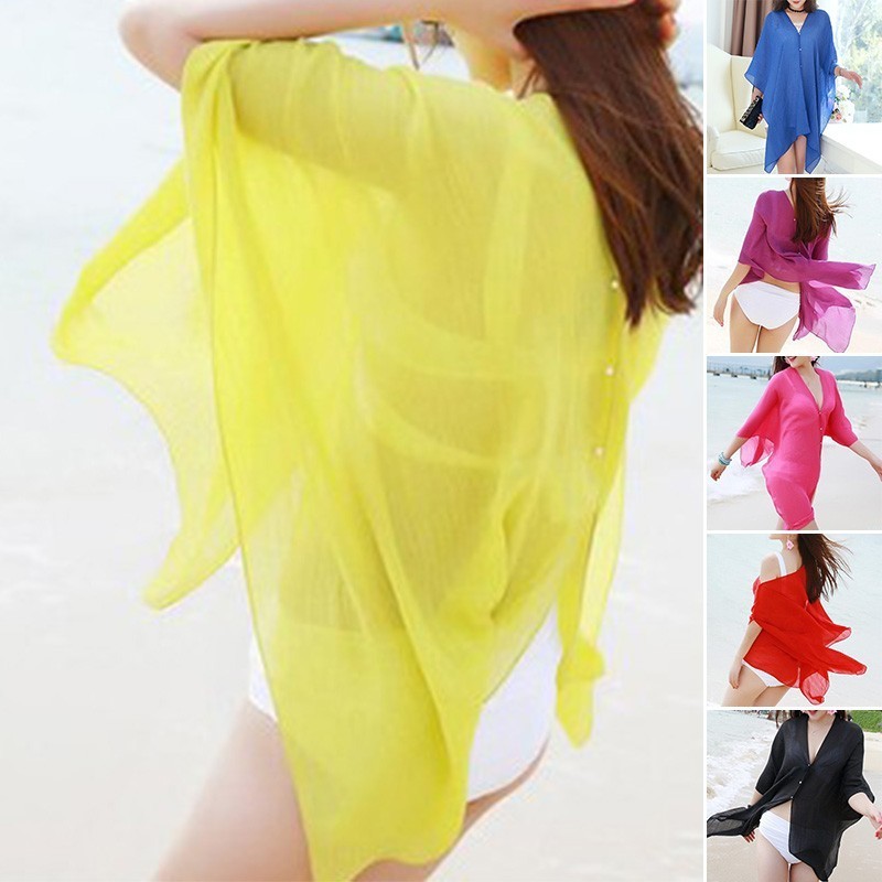 (MULSTORE) Women Summer Sexy Beachwear Bikini Beach dress bikini Swimwear Cover Up