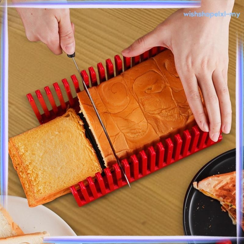 [WishshopelxlMY] Toast Bread Machine Bread Loaf Slicers Adjustable Bread Slicing Guide Compact Toast Cutting Guide Bread Cutter