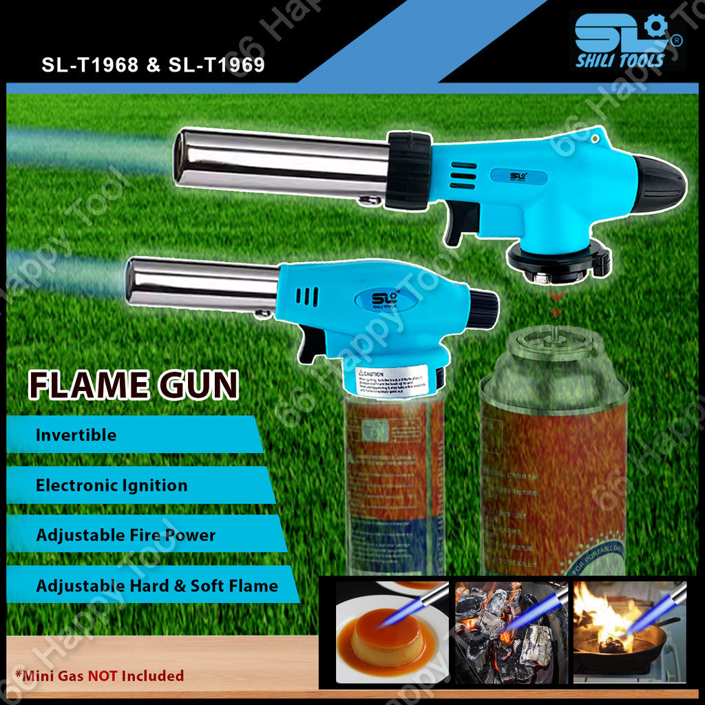 Shili Tools Multipurpose Flame Torch Gun Butane Burner Baking Cooking Welding Fire Camping Gas Lighter Pemetik Api