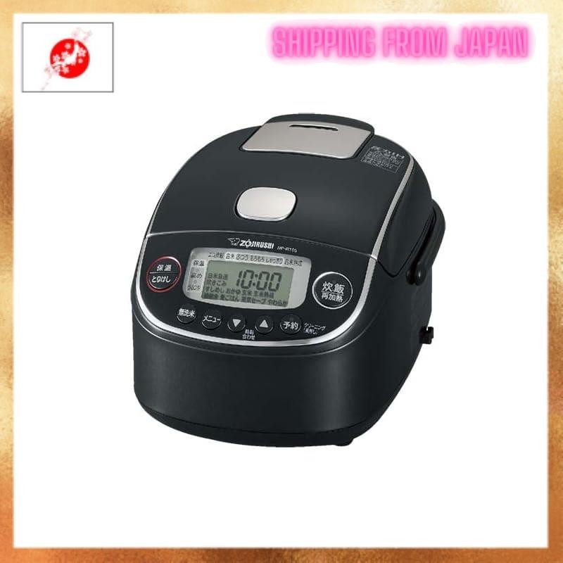 [HOT][100V specification]Zojirushi Mahobin 3-cup Pressure IH Type Gokume-Tsuki Platinum Thick Rice Cooker Black NP-RT05-BA [From JAPAN]