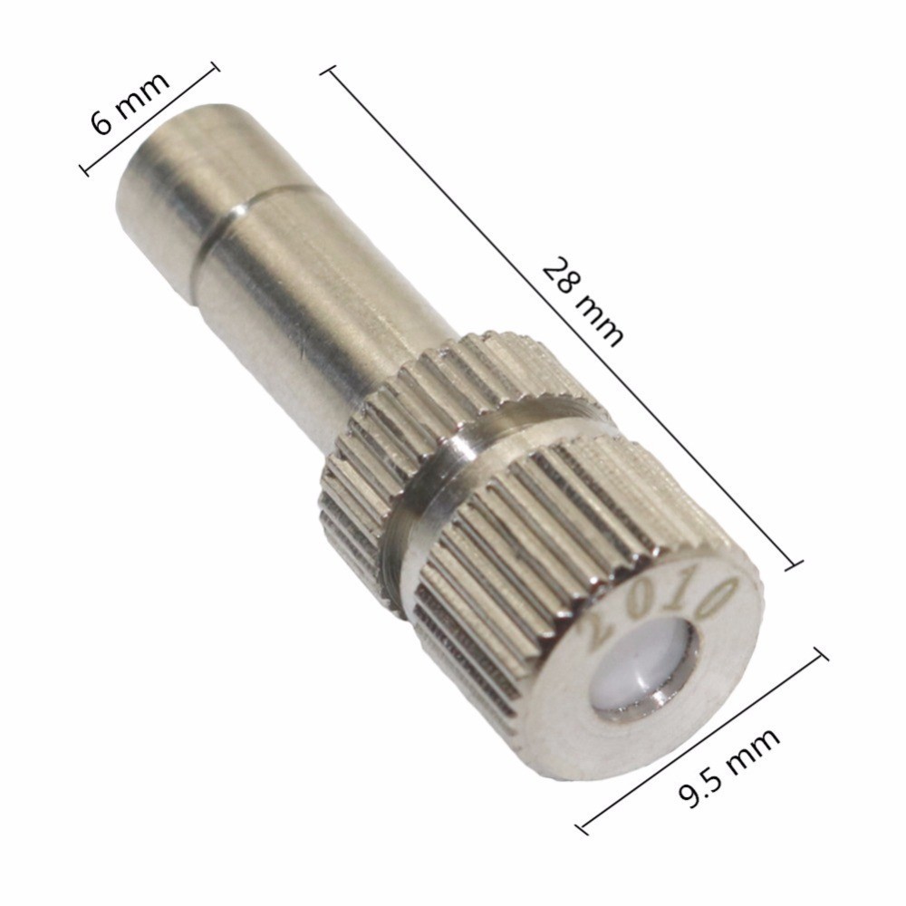 Premium Multi 6mm Slip Lock Quick Connector Atomization Misting Water Fog Mist Nozzle Garden Irrigation 0.2mm 0.3mm 0... - Image 4