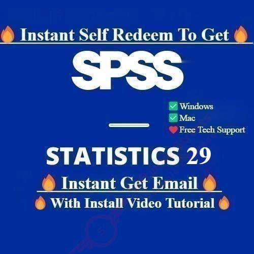 SPSS Statistics v29 [Instant Redeem & Send, Full Lifetime]