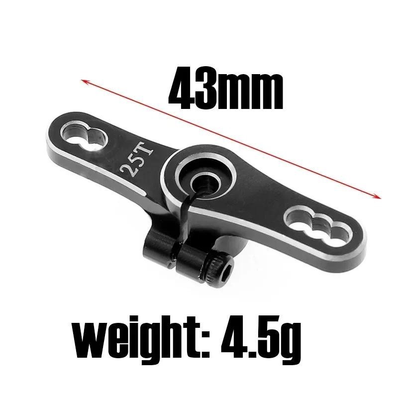Aluminum Servo Horn 25T Steering Arms Double Head Replacement for Futaba Savox Servo HSP HD Xcore Remote Control Car*-&*