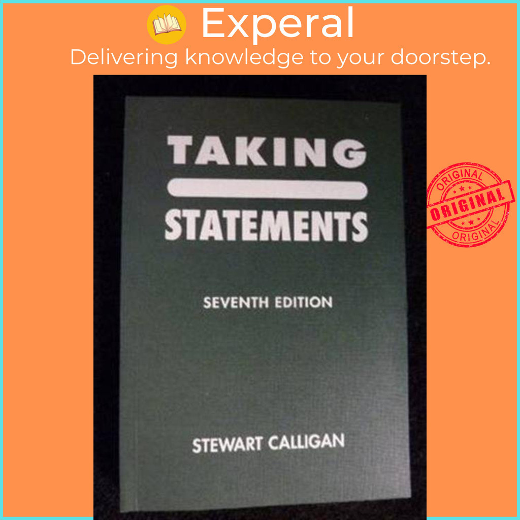 [English - 100% Original] - Taking Statements by Stewart Calligan (UK edition, paperback)