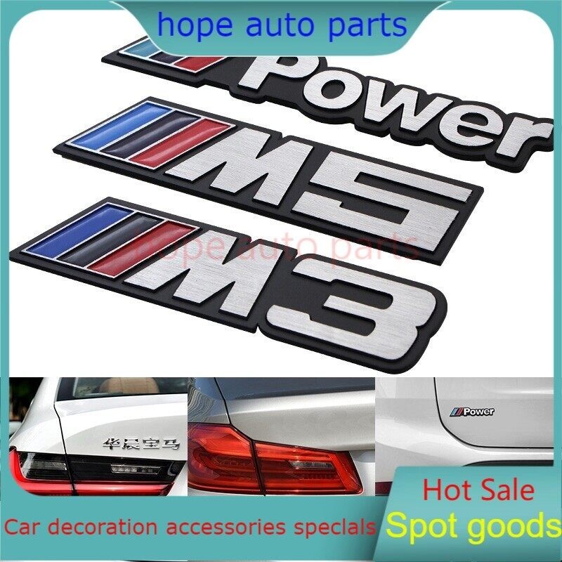 NEW Upgrade 1PCS M3 M5 Power Badge Labeling Car Body Sticker for BMW M 1 3 4 5 6 7 E Z X M3 M5 M6 E39 E46 E30 E28 E91 E92 Car Accessories