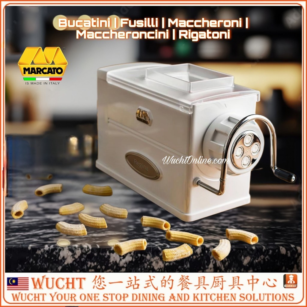 【WUCHT】MARCATO ITALY Regina Pasta Maker Regina Pasta Machine Alat Cetak Makroni Stik keju EXTRUDER PASTAREGINA 手动面条成型机