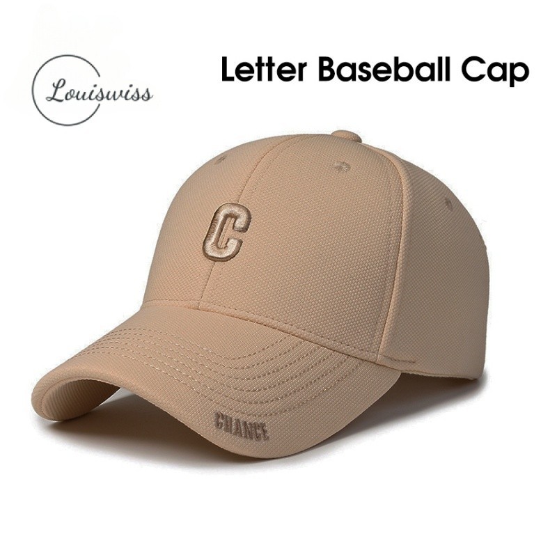 Louiswiss Unisex Baseball Cap Fashionable Letter Cap Sun Shading Cap Breathable Casual Baseball Cap Sunscreen Baseball Cap Outdoor Sun Hat