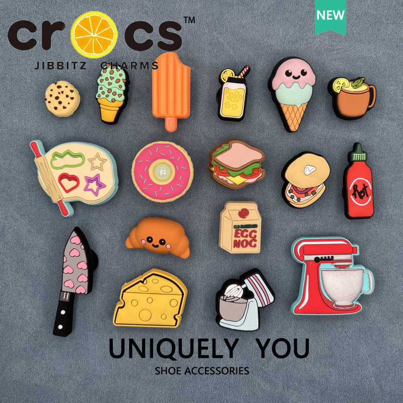 Jibbitz cross Shoe Buckle Gourmet Series Dessert Cake Cartoon DIY Cute Shoes Accessories