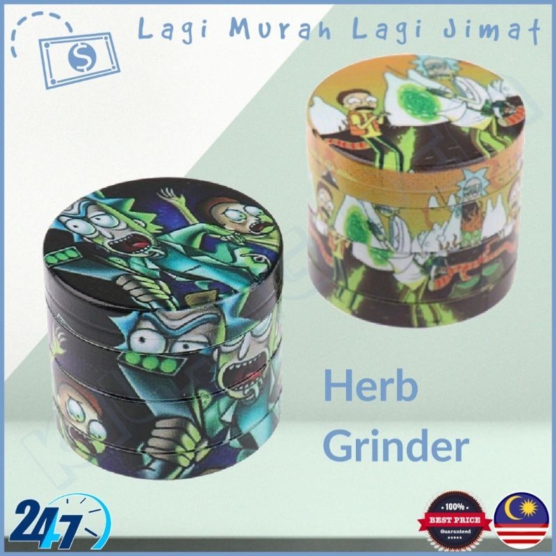 4 Lapisan Herba Pengisar Daun Aksesori Penghancur Pengisar Rempah 4 Layer Herb Spice Grinder Crusher