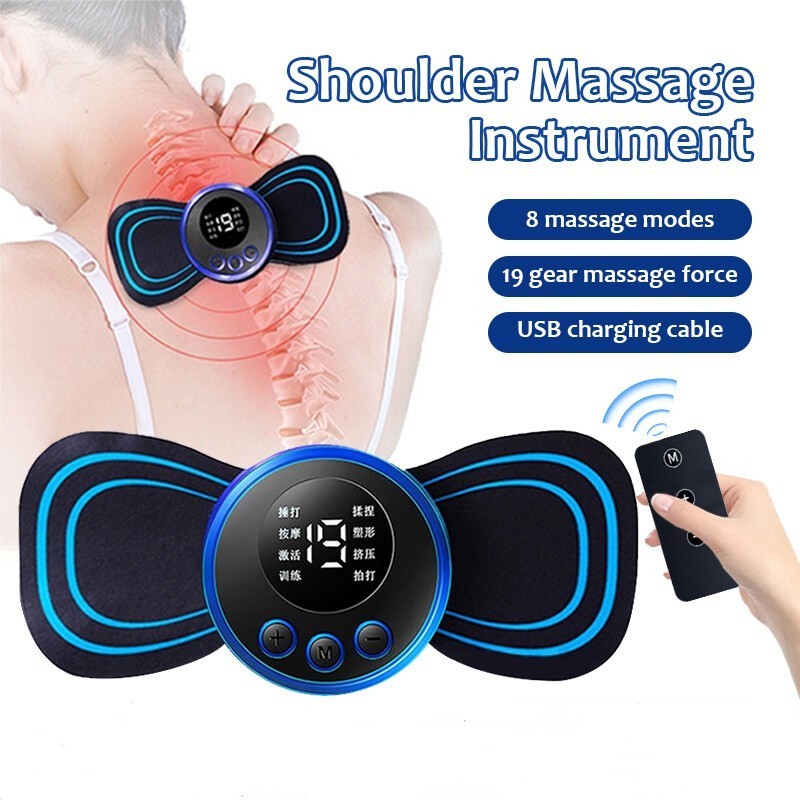 EMS Electric Foot Massager Pad Remote Control Tikar Urut Kaki Kerusi Mesin Urut Kaki Dan Badan Deep Kneading Shiatsu Therapy Massage Pad Relax Relieve Fatigue Feet and Legs Acupuncture Stimulator 腳底按摩器