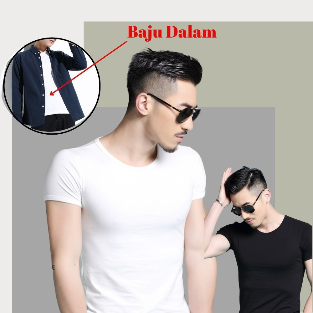 Baju Dalam Lelaki Tshirt Inner Singlet Men Inner Lelaki