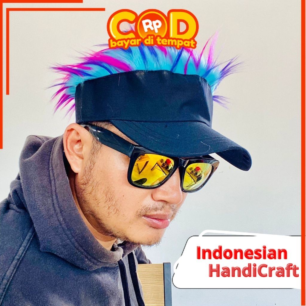 Indonesian HandiCrafts Fake Hair golf Hat