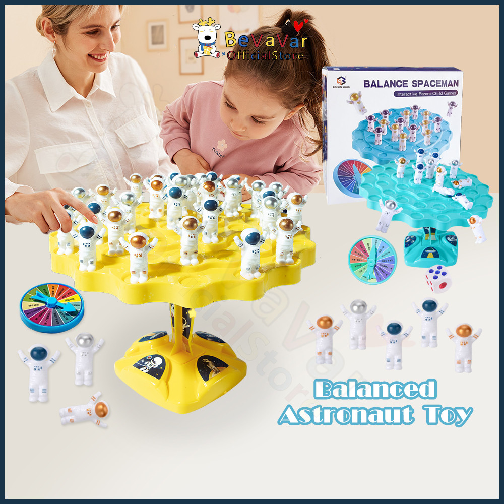 BEVAVAR Astronaut Balance Board Game Tree Stackable Balance Toy Family Interaction Tabletop Game Educational Toys
