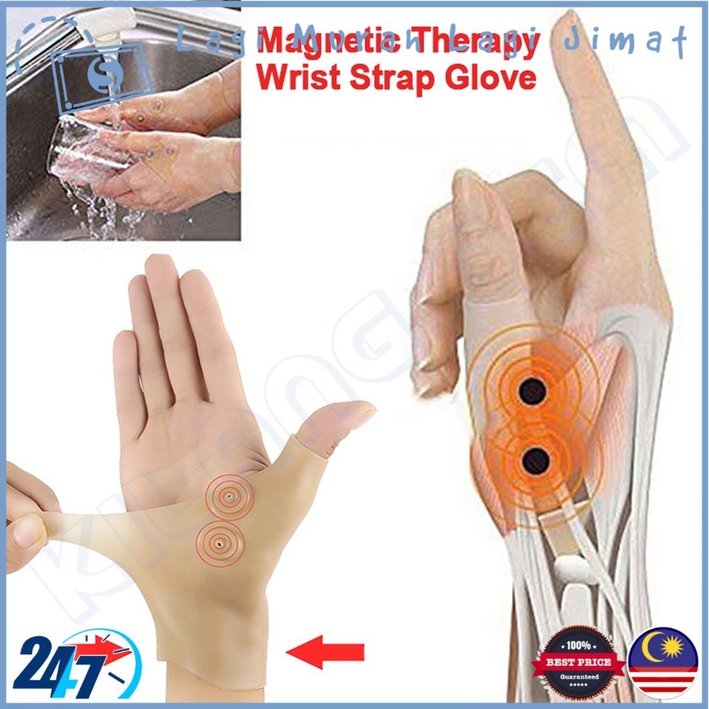 Sarung Sakit Jari Magnetic Therapy Wrist Glove Join Pain Relief Wrist Hand Thumb Support Gloves Massage Healing Gloves