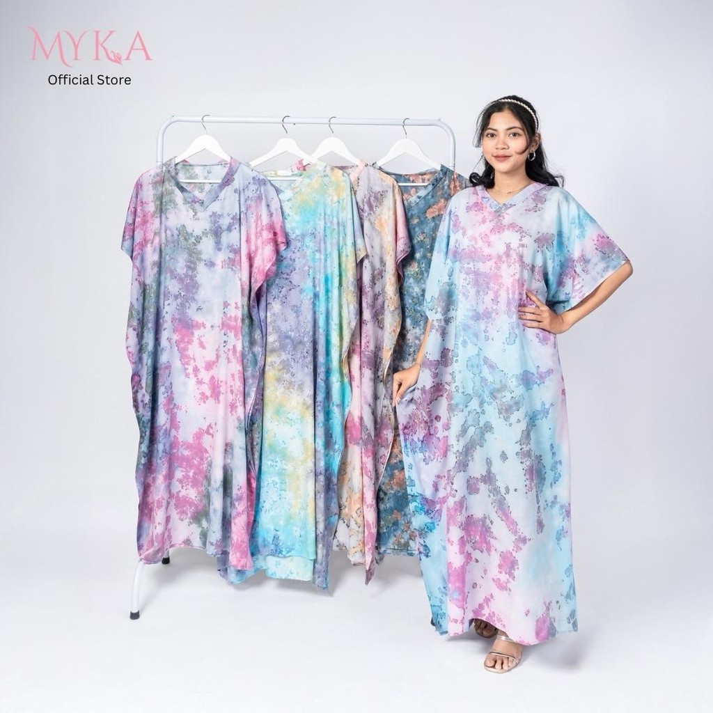 Kaftan Tie Dye Cotton Rayon Lembut *Wholesale Available