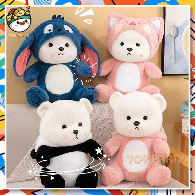 【⭐24H⭐Soft Toy】Bear Plushie Cute Bear Plush Toy Doll Cat Bear Pillow Birthday Gift Bear Doll