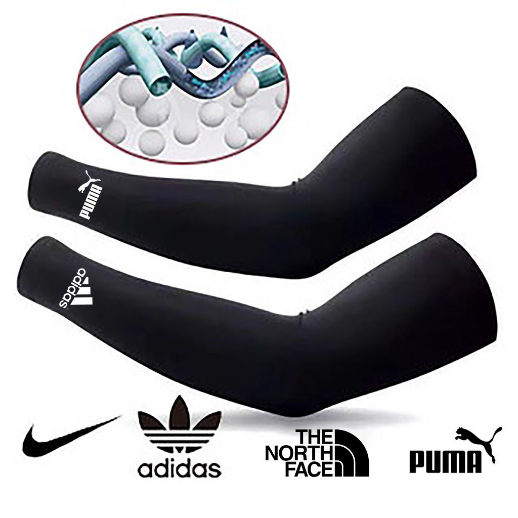 ?UPF50+ Arm Sleeves Mototcycle Ice Silk Cooling Arm Sleeve Thin Sunscreen Hand Sleeves UV Protection 1 Pair Handsocks