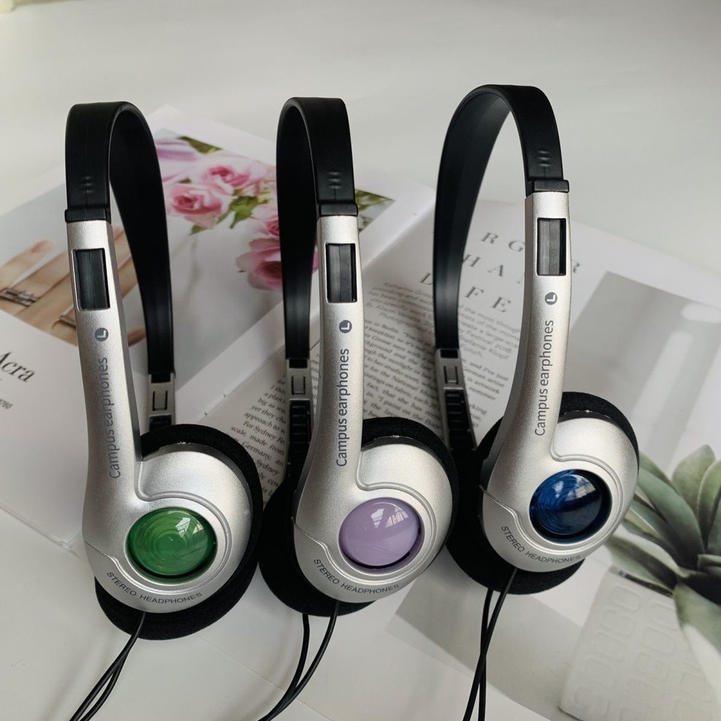 Headset Wired Headset Upgraded Version Retro Campus Photo Suitable for Apple Tablets Huawei, etc.