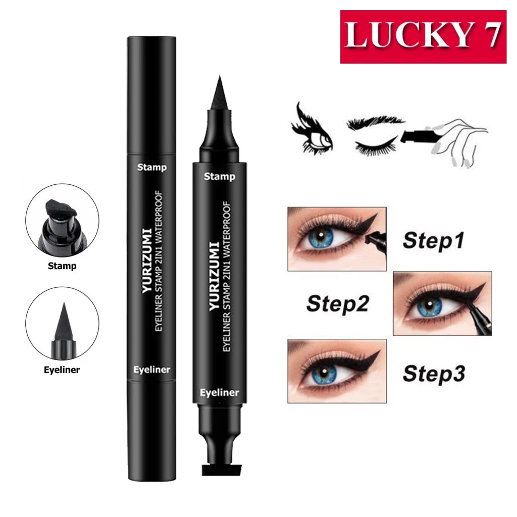 MATA Yurizumi Eyeliner Black Stamp 2 in1 Waterproof Long Lasting Waterproof Eyeliner Eye Make Up