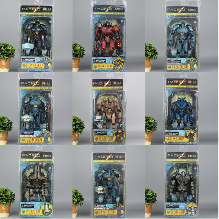 Neca Pacific Rim Mecha Storm Crimson Battle Damage Wanderer Alpha Eugan Tango Wolf Boxed Figure