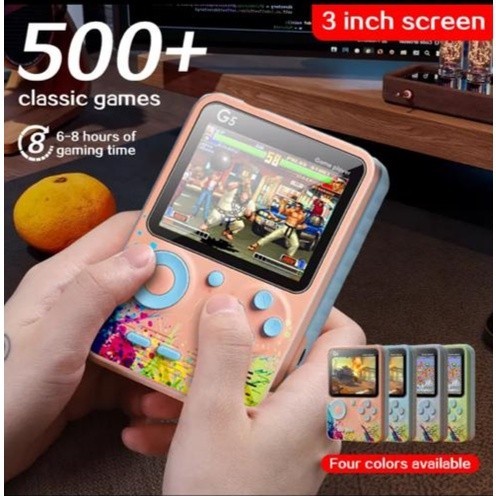 Mini 500 in 1 Game Console Retro FC Handheld Gameboy Mini Game Machine Gaming Konsol permainan tangan AV Out TV Gamebox