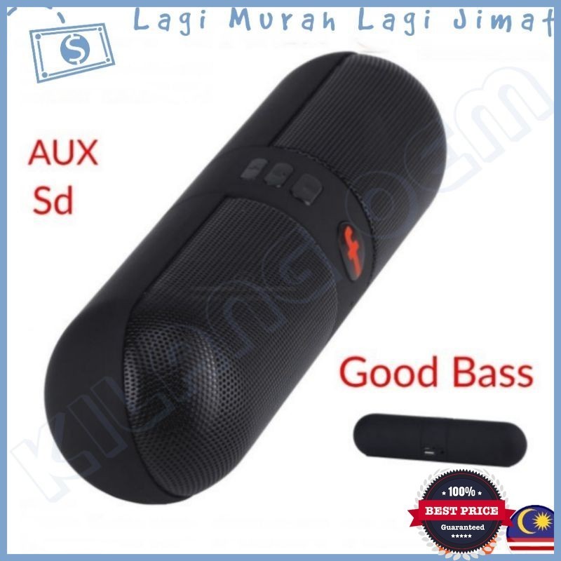 BEST Speaker Murah Portable Wireless Bluetooth Scooter Stereo Bass Kuat Smart Phone Laptop Hifi AUX Sd