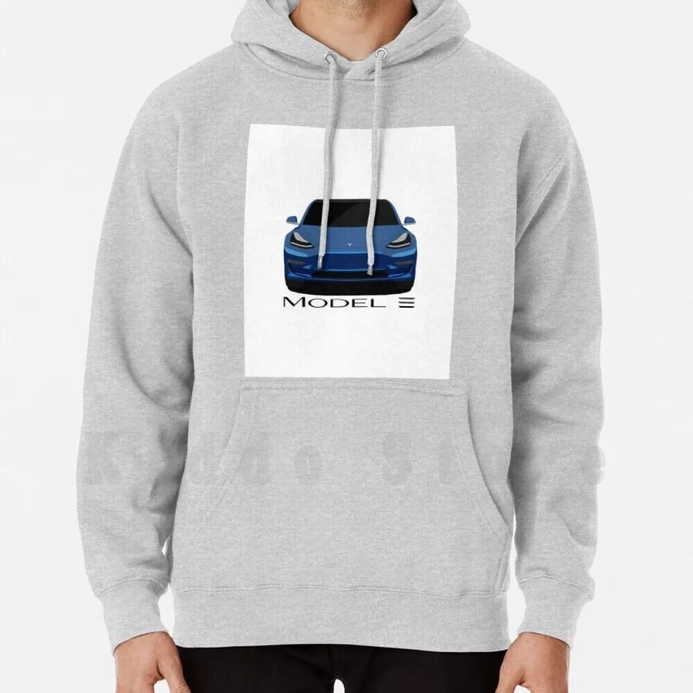 Tesla Model 3 Hoodie Long Sleeve Tesla Model 3 Elon Musk Tesla Motors Spacex Model X Tesla Model 3 Tesla Motors
