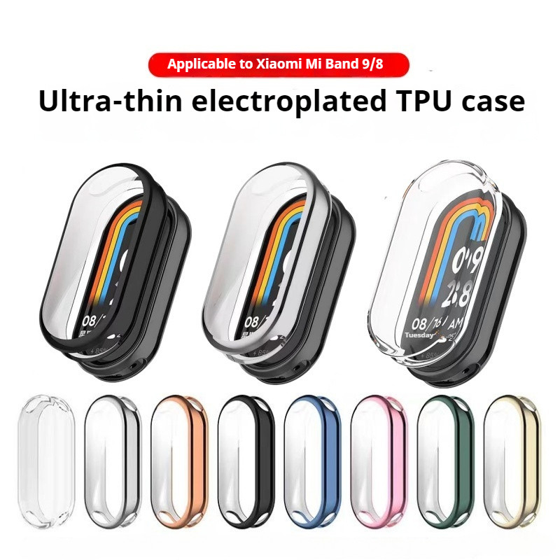 Full Cover Case For Xiaomi Mi Band 10 9 8 Screen Protec Mi Band9 TPU Screen Protector Protective Case Watch CaseFor Mi band8 9