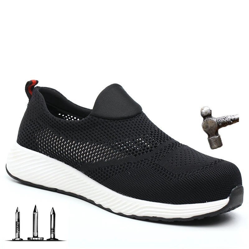 2024 Work Safety Shoes Lightweight Steel Toecap Indestructible Shoes Men Women Work Safety Boots Breathable Male Shoes XGA0