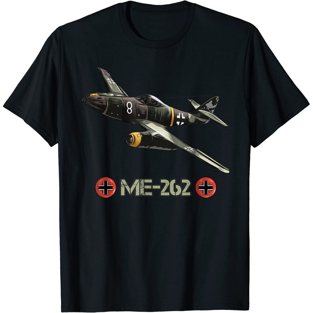 2024 waffle gift for friends World War 2 German Aircraft ME 262 Fighter Jet Memorabilia T-Shirt xs-3xl  