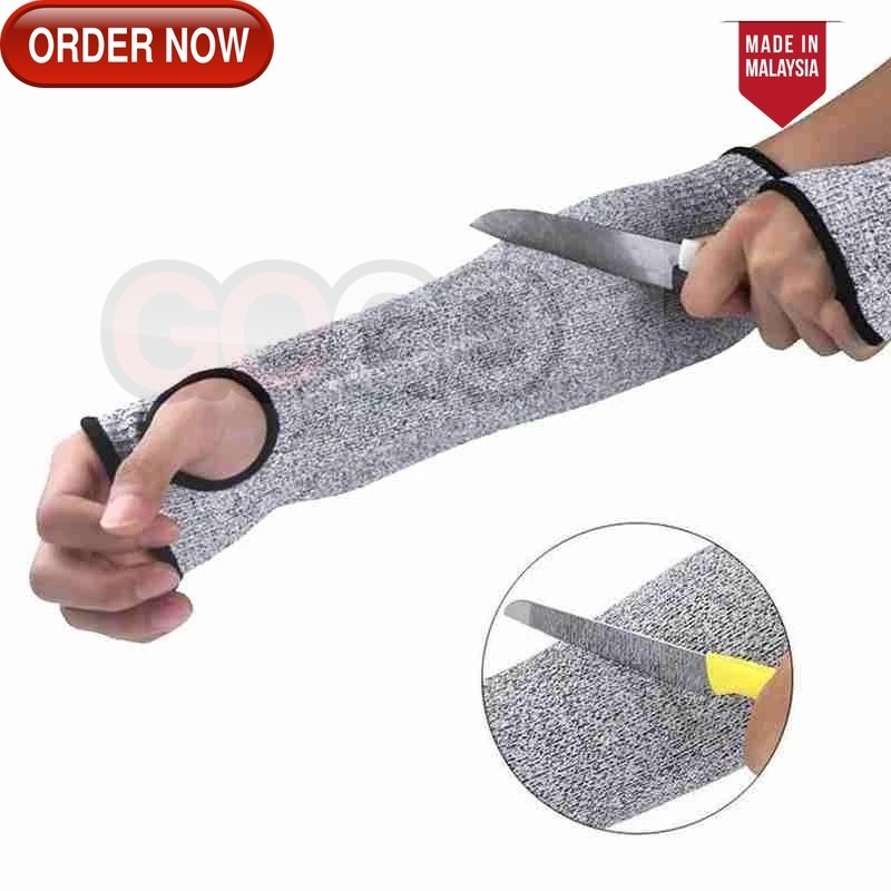 GG 1pc Anti-cutting Arm Cover / Work Safety Guard Self-defense Protective Gear / Cut-proof Cut-Resistant Sleeve / Outdoo