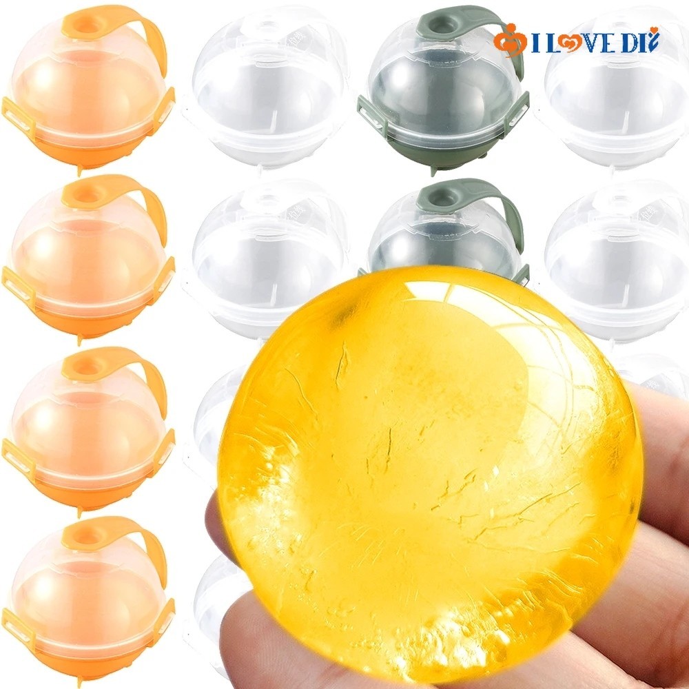 5CM PP Plastic Ice Hockey Mould/ Summer Cocktails Tequila Cold Drink Round Ice Cube Maker Mold Kitchen Gadgets