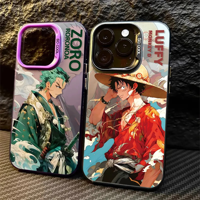 Cartoon Anime One Piece Luffy Zoro Luxury Casing For Xiaomi POCO F8 Pro Ultra X8 Pro Max Redmi A7 Note 15 Pro Plus 4G 5G Phone Case