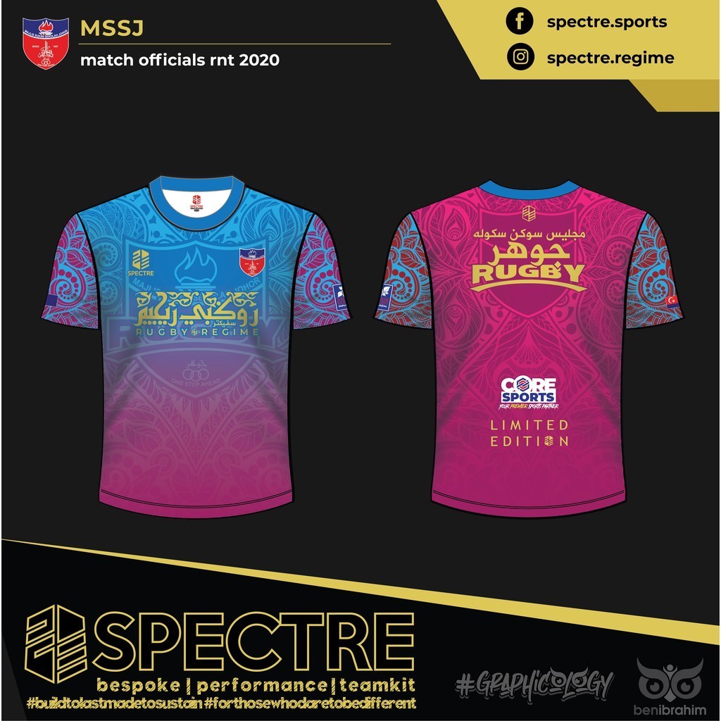 Spectre | Mss Johor 2020 | Official Referee Merchandise | Round Neck Tee