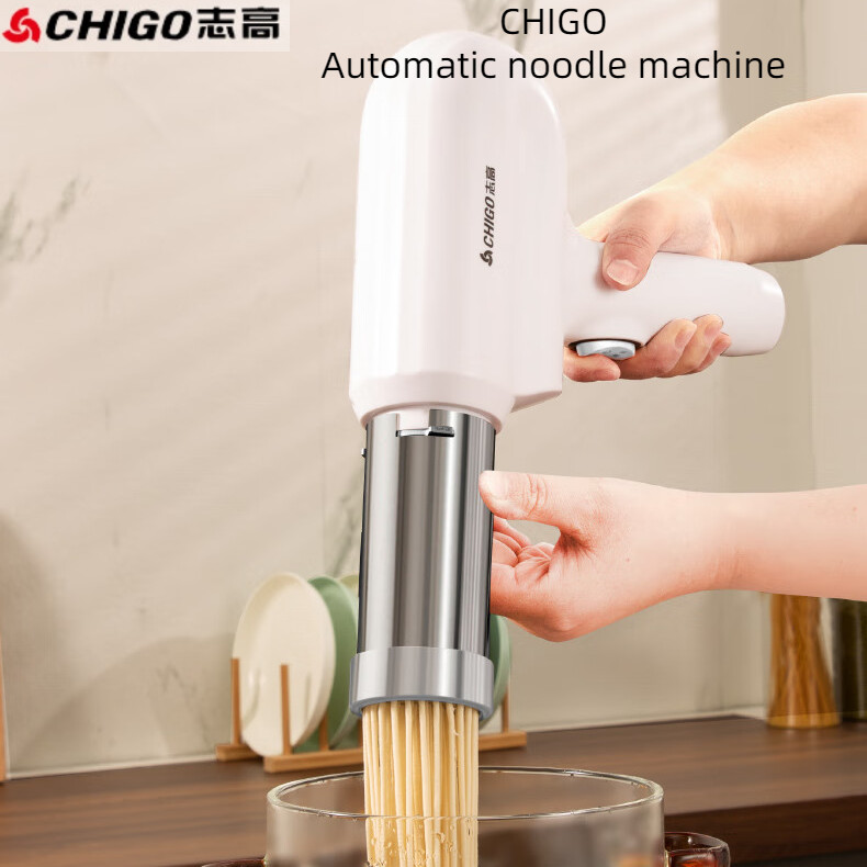 Chigo Noodle Maker Household Electric Noodle Pressing Machine Handheld Noodle Maker Household Automatic Noodle Gun Noodle Pressing Machine Small Electric Automatic Stainless Steel Noodle Pressing Machine