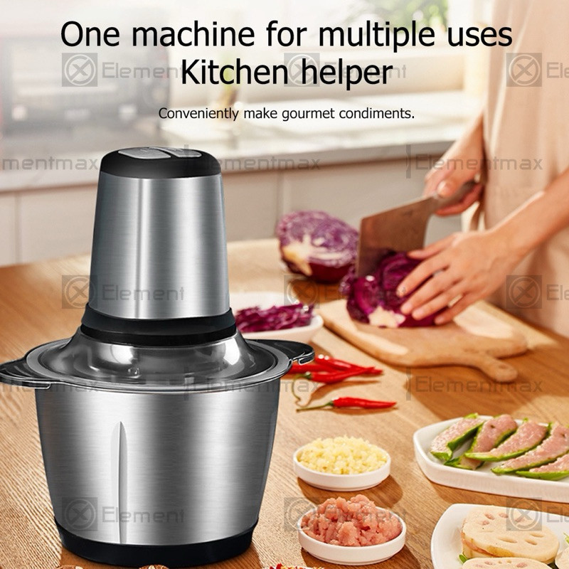 3L 350W MIXER Meat Grinder 3L Meat Grinder Heavy Duty Pengisar Daging Chopper Stainless Steel Mixer Blender Daging 绞肉机