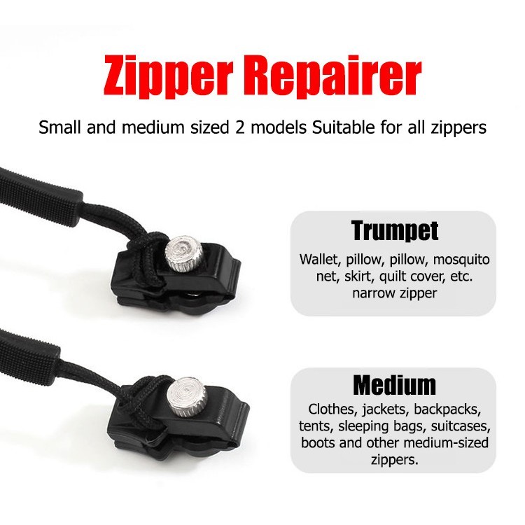 Universal Removable Zipper Head Repairer Zipper Kit Removable Bad Buckle Instant Zipper Puller DIY Sewing Tools 拉链修复器