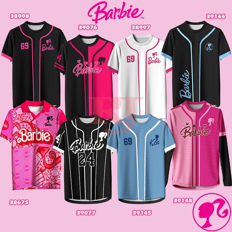 HipHop Design Barbie Retro 2024 Design Round Neck T-Shirt Anime JERSEY baju sukan sport wear unisex shirt football shirt