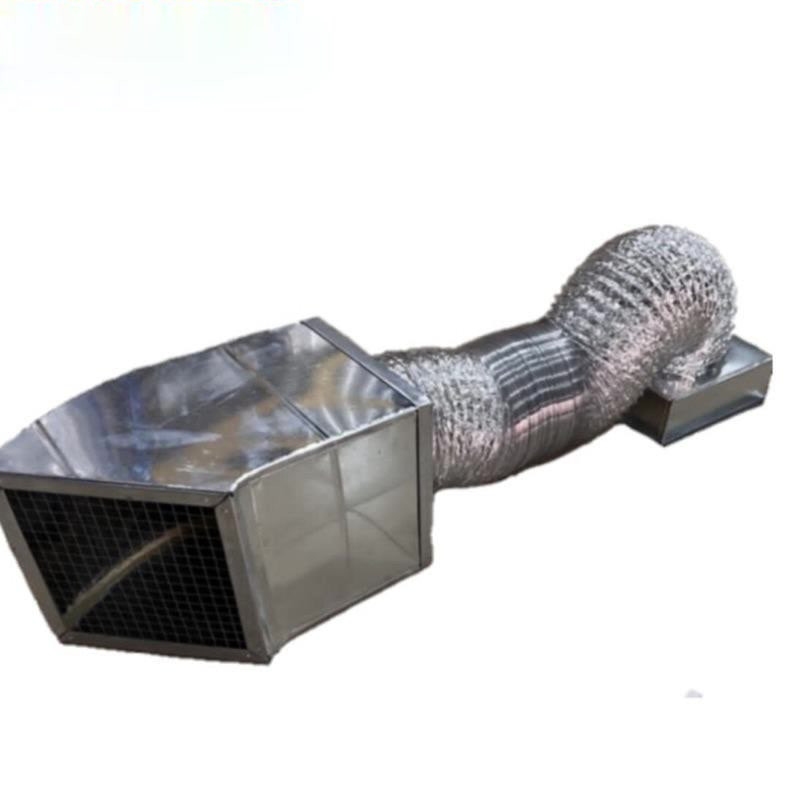 Kitchen exhaust commercial range hood hose kit