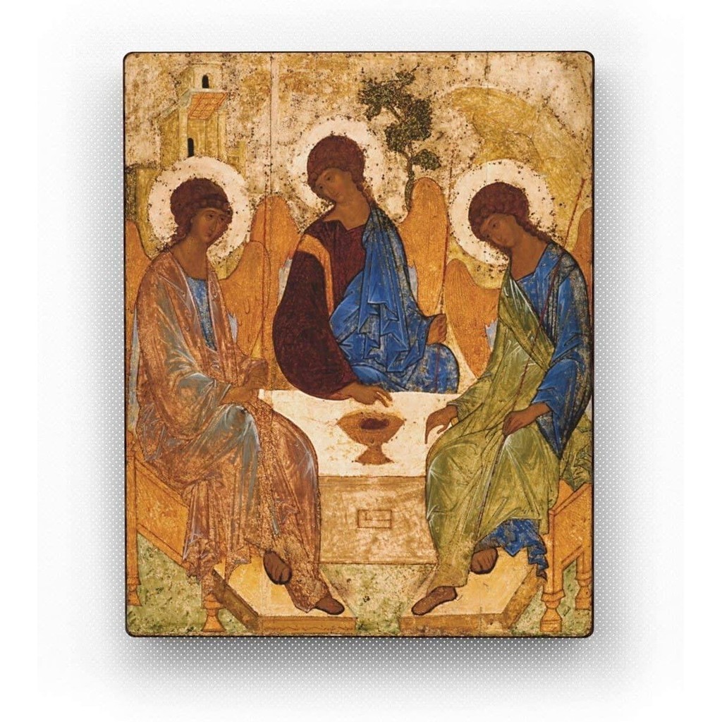 The Holy Trinity Andrei Rublev Сhristian Art Religious Gifts for Women Inspirational Wall Art Christian Decor Confirmation and Wedding Gifts