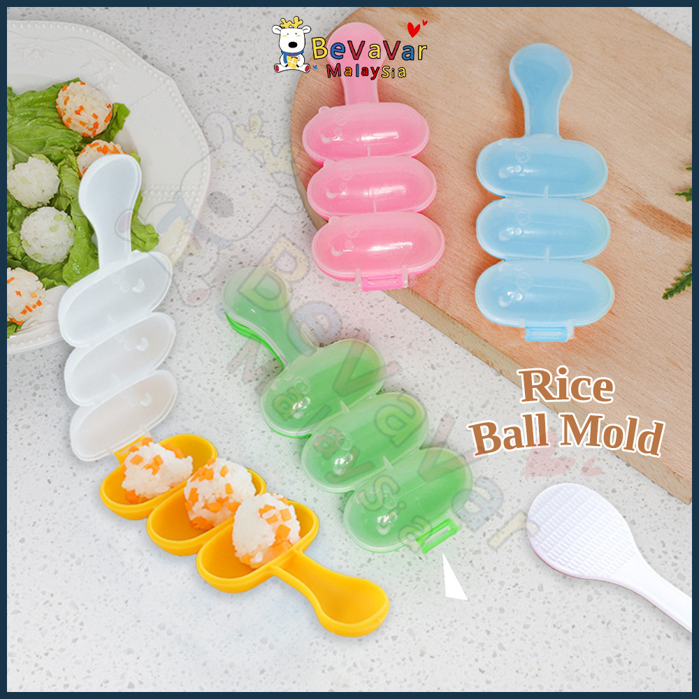 Bevavar Sushi Maker Kids Lunch DIY Rice Ball Mold Kitchen Tools Baby Rice Ball Maker Kid Meal Baby Food 饭团