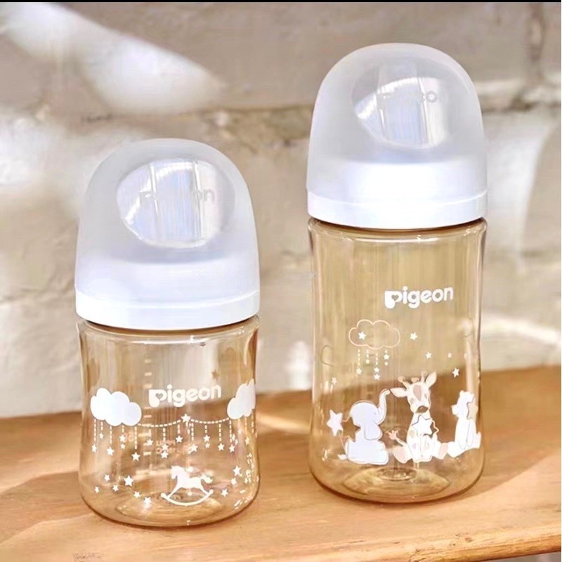 5OZ & 8OZ Newest design Pigeon 3.0 generation bottle new upgrade PPSU wide neck botol susu Anti-colic soft touch