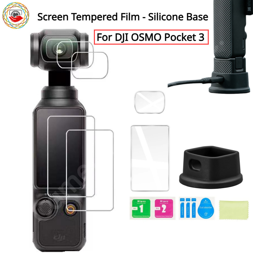 DJI OSMO Pocket 3 Tempered Glass Screen Protector Protective Film Silicon base For DJI Pocket 3 Gimbal Camera