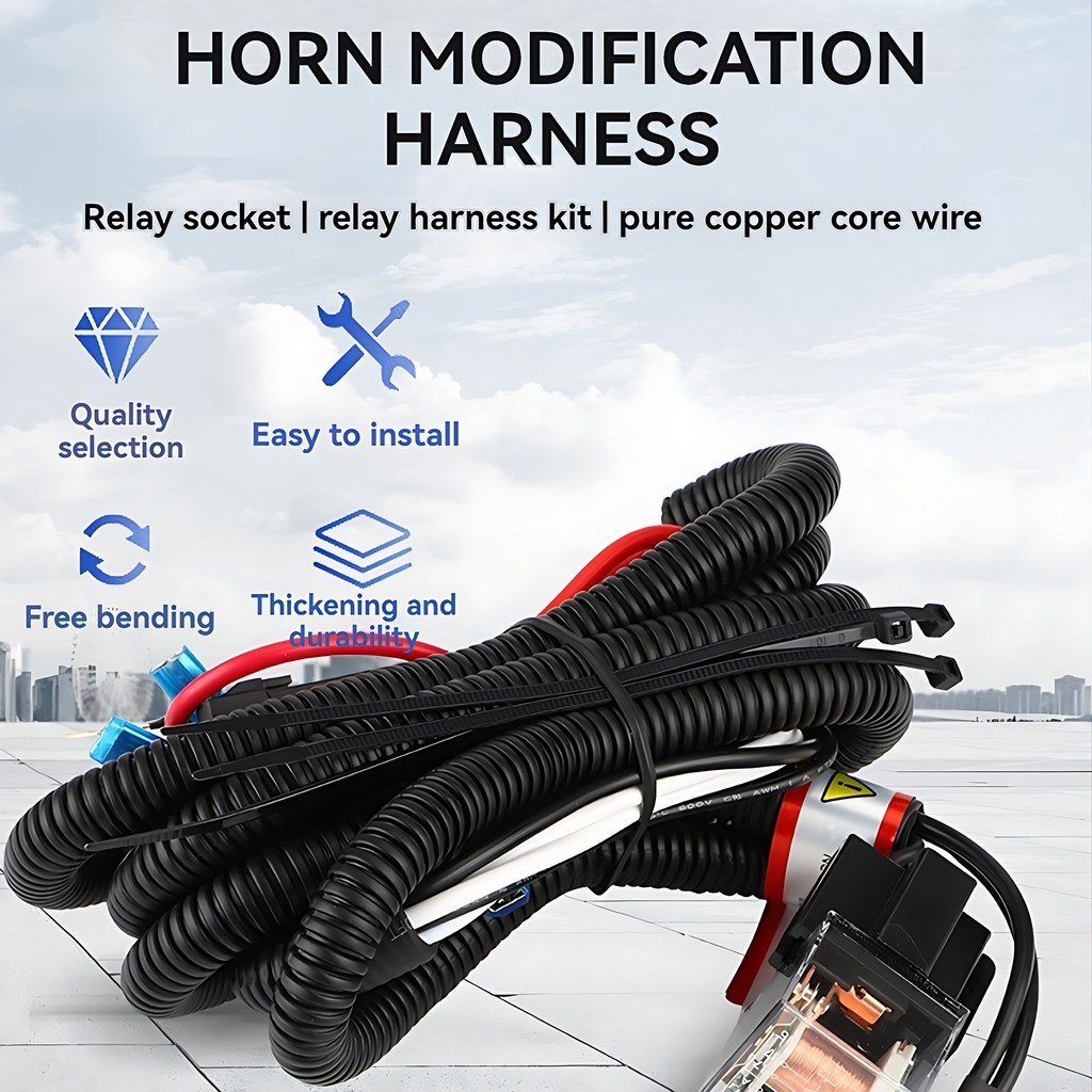 Kereta Saga Wira Kancil Iswara Waja Kelisa 12V Horn Relay PNP Harness Relay Universal Wire Kit