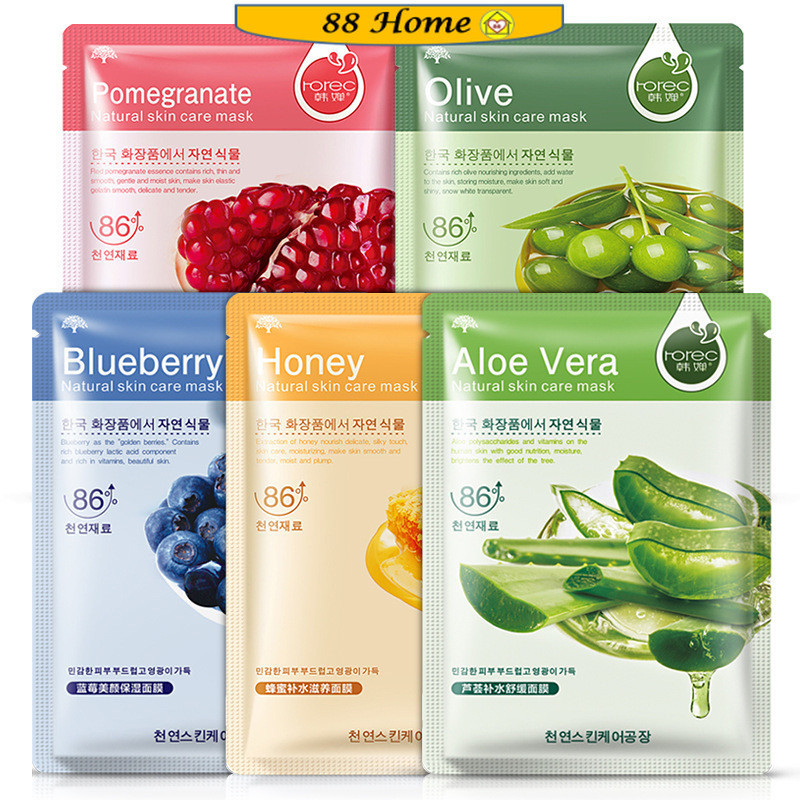 ❤️88Home❤️ ROREC HCHANA SADOER IMAGES Face Mask Plant Essence Skincare Beauty Facial Mask / Masker Muka Murah 面膜
